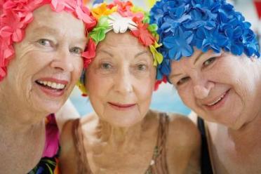 senior citizens swimming